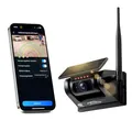 CARMATRIX Magnet Rückfahrkamera mit Funk WLAN Solar – Kabellose Einparkhilfe mit KI-Personenerkennung, App-Übertragung aufs Smartphone, Nachtsicht, IP67, für PKW, LKW & Anhänger