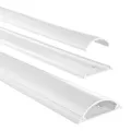 HAMA Kabelkanal, selbstklebend, halbrund, 100 x 7 x 2,1 cm, PVC, #1907323