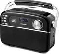 Medion® MEDION LIFE MD43809 E66809 Retro-Radio DAB+ Bluetooth Solarpanel Retro-Radio (Digitalradio (DAB), FM-Radio, MW/UKW Radio, AUX-Eingang, FM-Radio, Bluetooth, DAB+, MW/UKW Radio, Tragbar)