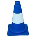 Leitkegel blau/weiß tagesleuchtend, 32,0 cm