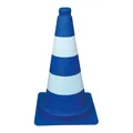 Schake Leitkegel tagesleuchtend, blau / weiß, Höhe: 320 mm