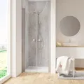 Schulte ExpressPlus Pendeltür in Nische Garant 2.0 Alu-Natur 200 cm x 100 cm
