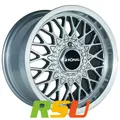 Ronal LS silber-hornkopiert 7.5x15" ET25 LK4 100 ML 57 Alufelgen 15 Zoll