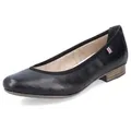 Rieker Ballerina Pumps, Business Schuh in schlichter Eleganz schwarz 41 EU