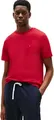 Tommy Hilfiger Herren T-Shirt Kurzarm Seasonal Solid Tee mit Rundhalsausschnitt, Mehrfarbig (Medium Red), XL