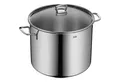 Silit Gemüsetopf Suppentopf Induktion mit Glasdeckel, Cromargan® Edelstahl Rostfrei 18/10 (Set, 2-tlg), für alle Herdarten geeignet, Kochtopf mit extra hohem Rand 12l