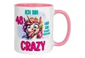 Momentals Tasse 48 Geburtstag Frau – Ein bisschen Crazy – Geburtstagsgeschenk Frauen, Gratis Versand · Links-&Rechtshänder · Spülmaschinenfest
