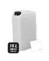Trevendo Wasserkanister 15 Liter (DIN 61, Ø49 mm) - Vielseitig einsetzbar, robust und sicher - Lebensmittelecht - BPA-frei - Ideal für Camping, Reisen und mehr - inkl Beschriftungsetikett