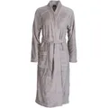 Wewo fashion Damenbademantel 5000, Langform, Wellsoft-Microfaser, Kimono-Kragen, Gürtel, kuschelig weich braun XS