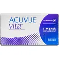 Acuvue Vita (6er Packung) Monatslinsen (2.5 dpt & BC 8.8) mit UV-Schutz für trockenere Augen