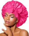 Seidenhaube zum Schlafen, Satin Schlafhaube für Damen & Herren, Bonnet für Lo...