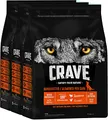 Crave Adult Trockenfutter mit Truthahn & Huhn, 3 Beutel, 3x2,8kg – Premium Hundefutter trocken mit hohem Proteingehalt und ohne Getreide – Hergestellt mit 100 Prozent natürlichem Huhn