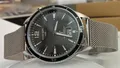 Funk Herrenuhr MasterTime Concept 41mm Milanaiseband Datum Taucher-style Schwarz