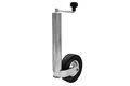 WINTERHOFF Stützrad ST60-255SB 250 kg Rohr 60 mm Höhe 525-755 mm Vollgummirad 225x70 mm mit Axiallager Stahlfelge und Klemmbefestigung für Anhänger Wohnwagen und Trailer