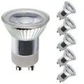 NCC-Licht 5 x LED Mini Reflektor MR11 35mm 2W GU10 150lm, warmweißes Licht 3000K, 36° Abstrahlwinkel für gerichtetes Licht, ersetzt 20W Halogenlampe