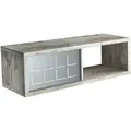 Rechteckiges Regal In 60x20cm, Vintage-stil Mit Metalltür  Cubo