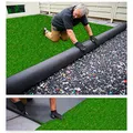 MDEKOR Kunstrasenteppich Outdoor - Kunstrasen wetterfest, Rasenteppich Meterware Grün 150x200 cm, Balkon Bodenbelag wasserdurchlässig mit Drainage 200 cm breit in Echtrasen-Optik