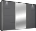 rauch Schwebetürenschrank Kleiderschrank Schrank Garderobe CORTONA optional mit Beleuchtung (Breiten 211/278/323/368 cm, Höhen 214/233 cm) inkl. Passepartout, Inneneinteilung 2 Boxen und Böden MADE IN GERMANY