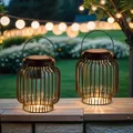 2er Set Skandinavische Solarlaterne Laterne Lampe Balkon Garten Deko Modern Laza