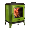 365® Kaminofen Ferrox 55 grün emailliert 7 kW Gusseisen 