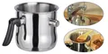 Edelstahl Milchtopf doppelwandig - 1,2 L - Simmer Schmelz Koch Topf Wasserbad