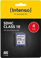Intenso SDHC Speicherkarte 4GB Class 10 Blau bis 25MB/s Modell 3411450 NEU