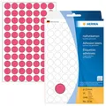 HERMA 2236 Vielzwecketiketten/Farbpunkte Ø 13 mm rund leuchtrot Papier matt Hand