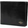 FOSSIL Leder Geldbörse Ryan Bifold with Flip ID RFID Black schwarz - Schwarz