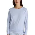Calida Favourites Sleep Shirt Long-Sleeve Hellblau Baumwolle Large Damen