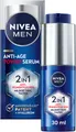 Nivea Men Gesichtsserum ANTI-AGE 2IN1 POWER SERUM, Mildert tiefe Falten, zieht schnell ein, 24h intensive Feuchtigkeit.