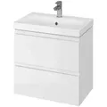 Cersanit - Moduo - Waschtisch Mit Unterschrank, 57x60x38 Cm, 2 Schubladen, Weiß S801-227-dsm