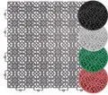 Andiamo Kunststoff-Fliesen Terrassenfliesen Terra Sol, Made in Swiss, Packung, 7 St., Outdoor Klickfliesen, 38x38 cm, Set mit 1 qm, 2 qm, 5 qm, UV-beständig, dunkelgrau