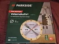 Wanduhr Sägeblatt Design für Werkstatt Hobbyraum Schreinerei Zimmermann Parkside