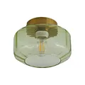 Lindby Deckenlampe Hildur in Grün aus Glas (1 flammig, E27) - Deckenleuchte Lampe Wohnzimmerleuchte