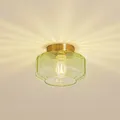 Lindby Deckenlampe 'Hildur' in Grün aus Glas (1 flammig, E27) - Deckenleuchte, L
