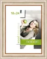nielsen Bilderrahmen, 18 x 24 cm, Holz, Silber, Fotorahmen zum Auftstellen und Aufhängen im Hoch- & Querformat, Echtglas, Derby