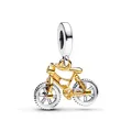 Pandora Charm-Anhänger Bewegliches Fahrrad Silber Vergoldet 763354C01