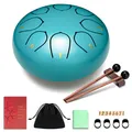Steel Tongue Drum 6 Zoll 8 Töne Zungentrommel Schlagzeug Anfänger, Handpan mi...
