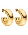 Purelei Stellar Glow Creole Ohrringe (Gold) – Damenohrringe aus langlebigem Edelstahl – Wasserfeste Ohrringe Damen – 3,1 cm Durchmesser – Modeschmuck für deinen individuellen Look