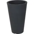 Kunststoff Pflanzsäule Anthrazit - 70 X 40 Cm - Blumenkasten Kräuterkübel Konisch