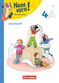 Nase vorn! - Lehrwerk für Mathematik - Ausgabe 2023 - 4. Schuljahr: Arbeitsheft - Teil A und B - Mit Kartonbeilagen und digitalen Medien