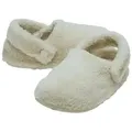 Crocs Classic Cozzzy Slipper (Kunstfell, warm) naturweiss Kinder - 1 Paar Hausschuh beige 36-37 EU
