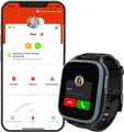 XGO3 Kinder-Smartwatch mit GPS und Armband im Animal Print-Design, Black Panther