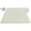 LeGer Home by Lena Gercke Wollteppich Ainhoa, handgewebt, Wolle, rechteckig, Höhe: 12 mm, einfarbig, Wolle, Teppich, Wohnzimmer, Schlafzimmer, Esszimmer beige 80 cm x 150 cm x 12 mm