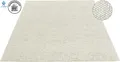Wollteppich "Ainhoa, handgewebt, Wolle" Gr. 2, beige (creme), B:80cm H:12mm L:150cm