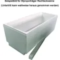 Polysan LILY SLIM Rechteckwanne 120x70x39cm, weiß - Weiß