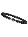 GOOD.designs Perlenarmband (1-tlg), aus Achat-Steinen mit dem Buchstaben L