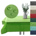 heimtexland Gartentischdecke Outdoor Tischdecke Garten Balkon Camping Tischdeko (Stück 1-tlg, 1), wetterfest I robust I UV-beständig I rutschfest I waschbar grün rechteckig | 130 cm x 220 cm