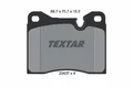 2043703 TEXTAR Bremsbelagsatz, Scheibenbremse für ALFA ROMEO,BMW,FERRARI,NSU