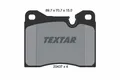 TEXTAR 2043703 Bremsbelagsatz, Scheibenbremse für ALFA ROMEO,BMW,FERRARI,NSU